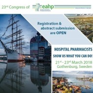 23rd Congress of the EAHP 23rd Congress of the EAHP