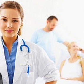 A caring doctor A caring doctor