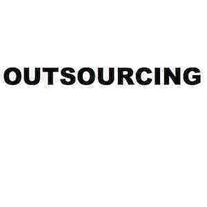 Outsourcing word picture Outsourcing word picture