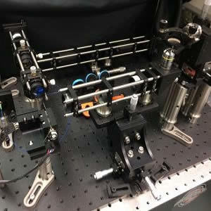 This is an image of the optical coherence microscopy (OCM) system. This is an image of the optical coherence microscopy (OCM) system.