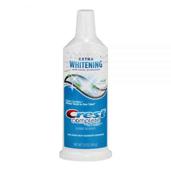 crest complete multicare toothpaste Crest Complete Multi-Benefit Neat Squeeze Toothpaste 5.8 Oz