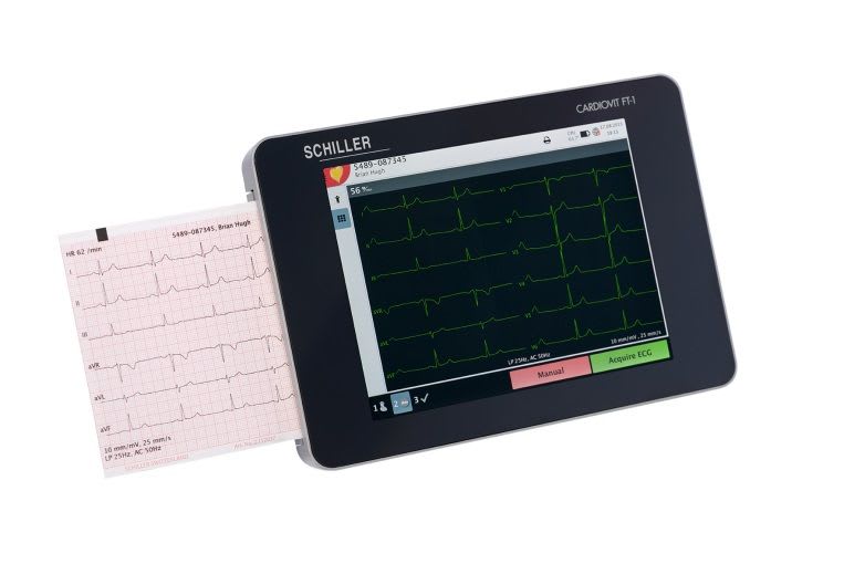 Digital electrocardiograph / 12-channel / with touchscreen  CARDIOVIT FT-1 SCHILLER