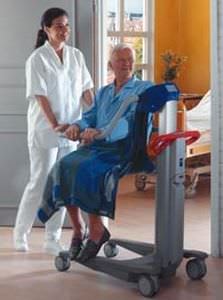 Shower chair / on casters / height-adjustable / electrical Alenti™ ArjoHuntleigh