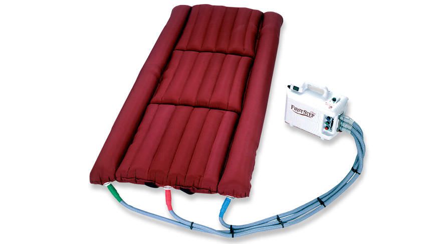 Anti-decubitus overlay mattress / for hospital beds / dynamic air / tube First Step Plus™ ArjoHuntleigh