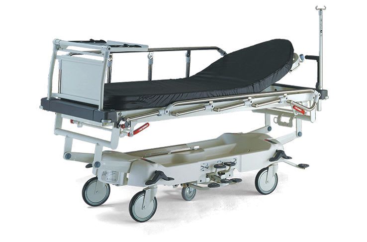 Transport stretcher trolley / height-adjustable / X-ray transparent / hydro-pneumatic Lifeguard® 55 ArjoHuntleigh