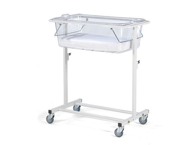 Transparent hospital baby bassinet / on casters / stainless steel Babycare™ 34100 ArjoHuntleigh