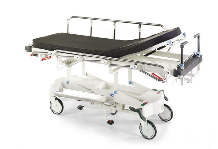 Transport stretcher trolley / height-adjustable / X-ray transparent / hydro-pneumatic Lifeguard® 20 ArjoHuntleigh