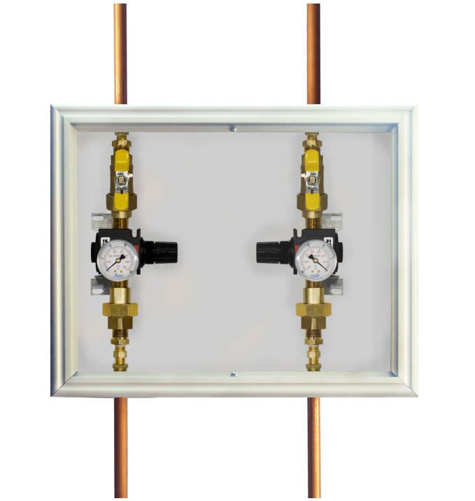 Medical gas pressure regulator P-REG2X-BOX-L-XXX Amico Corporation