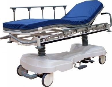 Transport stretcher trolley / pneumatic / 3-section Titan TTS Amico Corporation