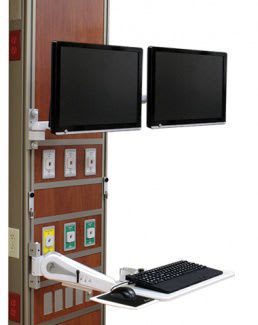 Medical monitor support arm / wall-mounted Eagle Amico Corporation