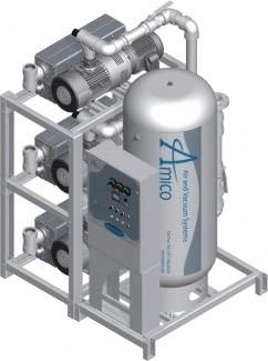 Medical vacuum system / rotary vane / lubricated NFPA Triplex RVL Modular Amico Corporation