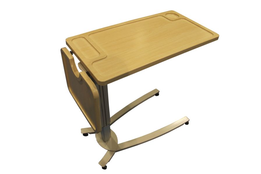 Height-adjustable overbed table / on casters Amico Corporation