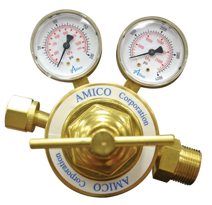 Medical gas double pressure regulator P-REG-AM450 Amico Corporation