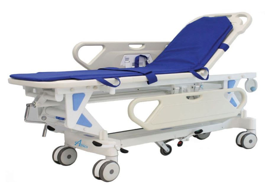 Transfer stretcher trolley / mechanical / 2-section S-M-100 Amico Corporation