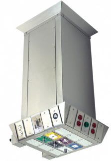 Ceiling-mounted supply column / height-adjustable C-X-ELEC-CYL Amico Corporation
