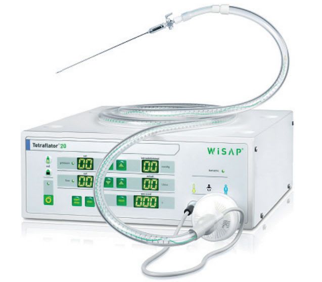 Electronic endoscopy CO2 insufflator 20 L/min | Tetraflator 20 WISAP Medical Technology GmbH