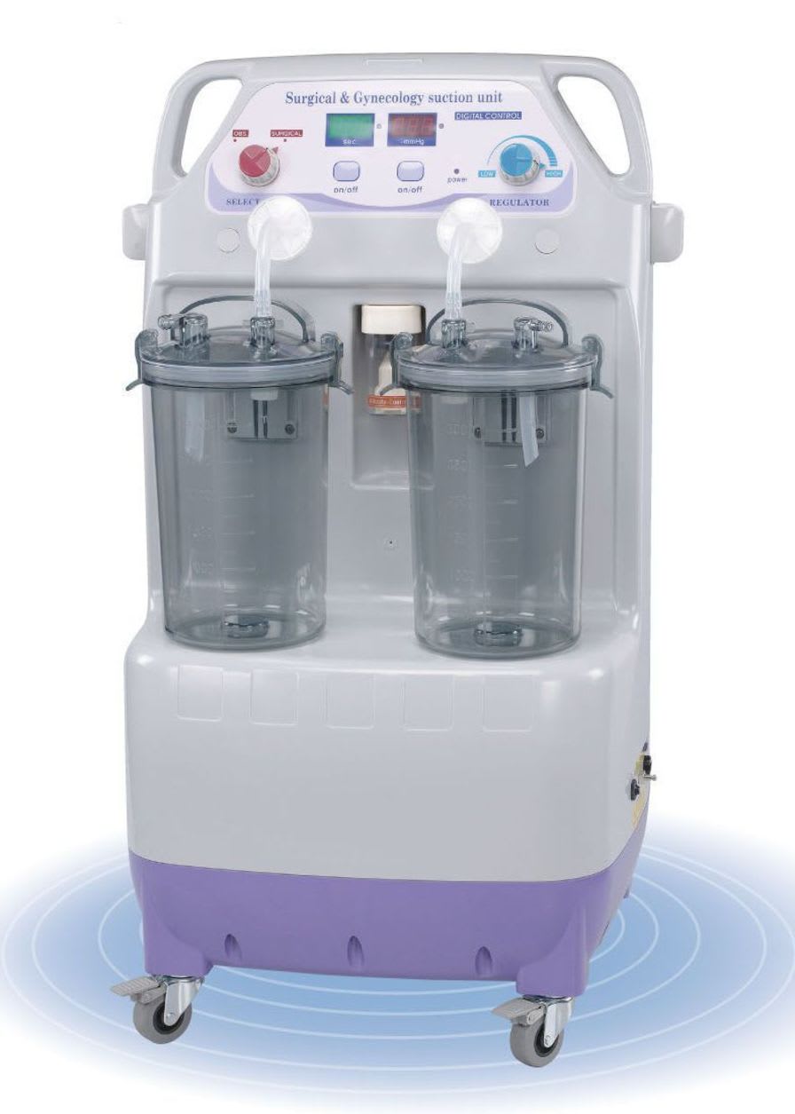 Electric surgical suction pump / on casters / for gynecology ST-SU350 St. Francis Medical Equipment