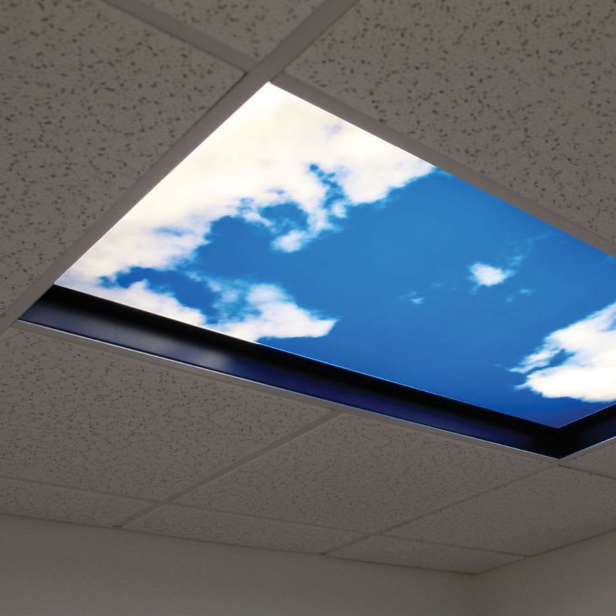 Ceiling-mounted lighting / with graphic animation CSMRI24 Kenall
