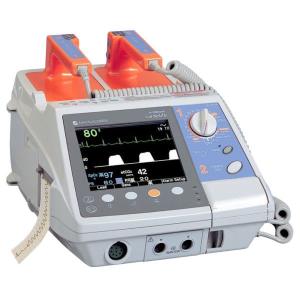 Semi-automatic external defibrillator / with ECG and SpO2 monitor cardiolife TEC-5500 series Nihon Kohden Europe