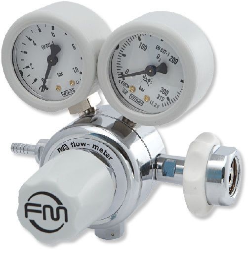 Medical gas double pressure regulator FM Series Flow-Meter