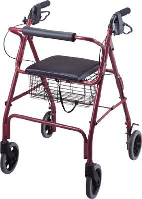 4-caster rollator / with seat / height-adjustable APC-30190 Apex Health Care