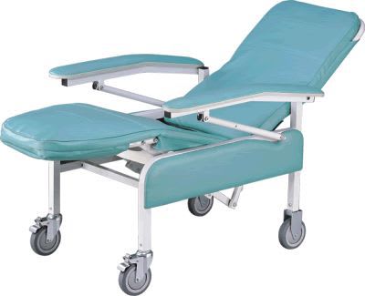 Reclining medical sleeper chair / on casters / manual APC-50069 Apex Health Care