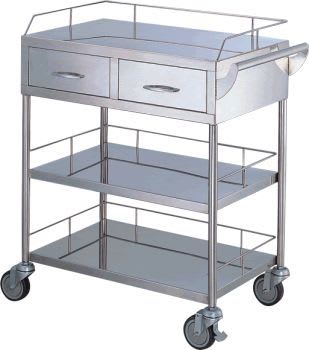 Instrument trolley / 3-tray APC-60800 Apex Health Care