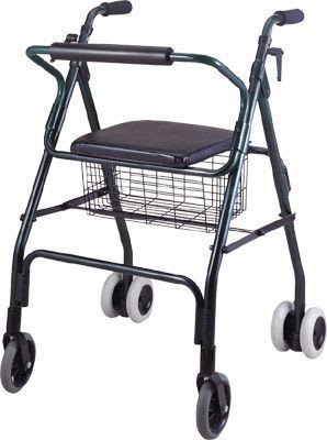 4-caster rollator / height-adjustable / with seat APC-30198 Apex Health Care