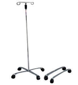 2-hook IV pole / telescopic / on casters IP-100 C/A Medcare Manufacturing