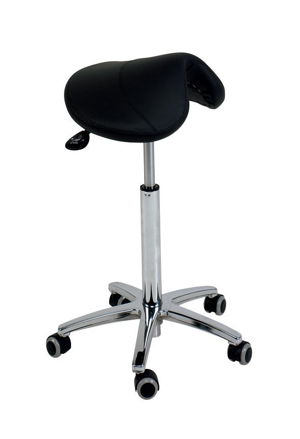 Medical stool / height-adjustable / on casters / saddle seat S-3630 Ecopostural