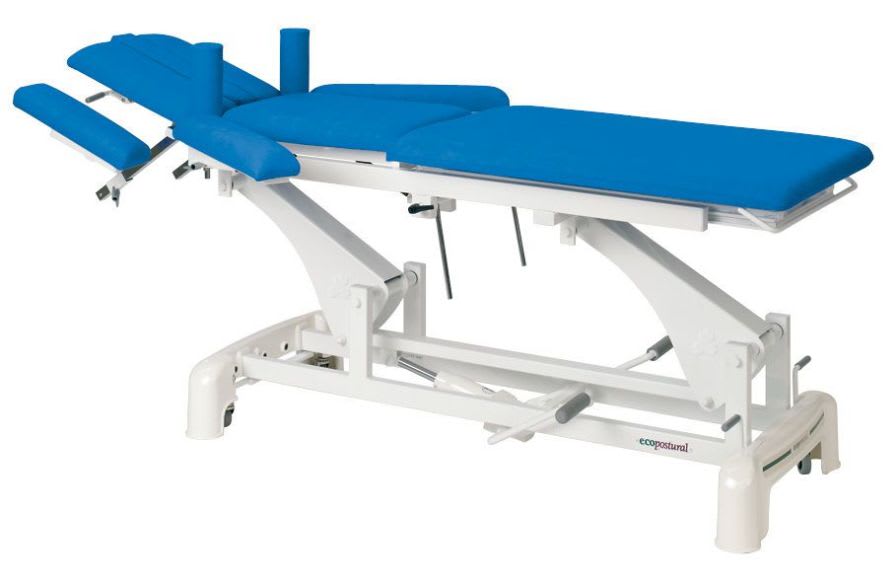 Hydraulic examination table / height-adjustable / on casters / 3-section C-3722-M47 Ecopostural