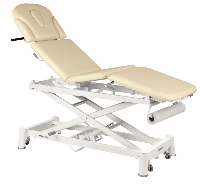 Hydraulic examination table / height-adjustable / on casters / 3-section C-7779-M48 Ecopostural