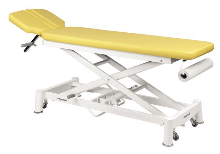 Hydraulic examination table / on casters / height-adjustable / 2-section C-7746-M14 Ecopostural