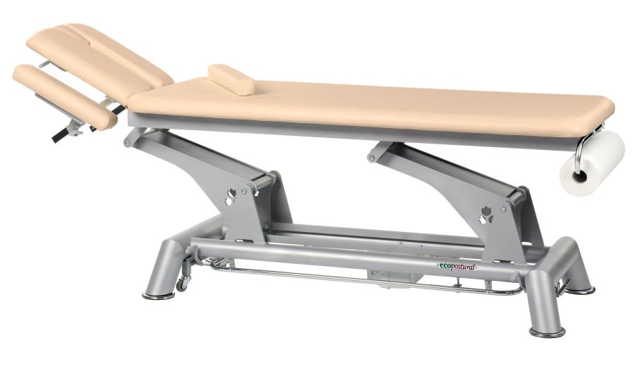 Electrical examination table / on casters / height-adjustable / 2-section C-5043-M48 Ecopostural