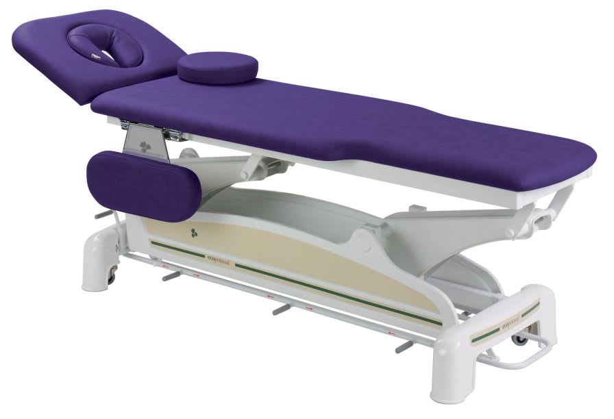 Electrical massage table / height-adjustable / on casters / 2 sections C-3563-M48 Ecopostural