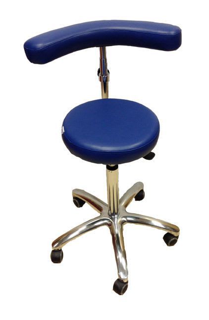 Medical stool / on casters / height-adjustable / with backrest S-5611-GR Ecopostural