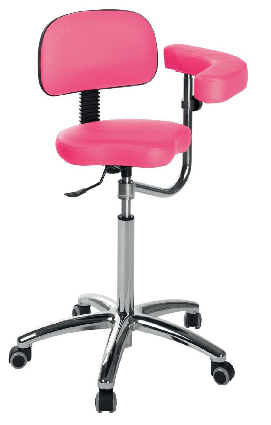 Medical stool / height-adjustable / on casters / with backrest S-5644 Ecopostural
