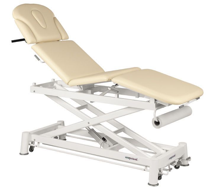 Electrical massage table / height-adjustable / on casters / 3 sections C-7579-M48 Ecopostural