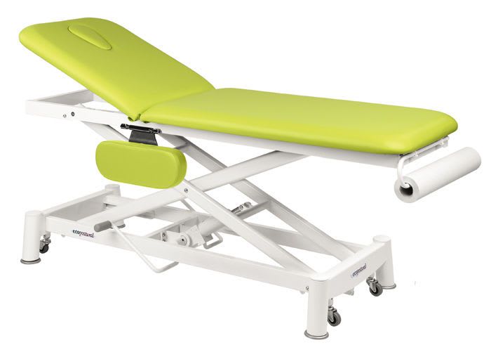 Hydraulic examination table / on casters / height-adjustable / 2-section C-7751-M44 Ecopostural