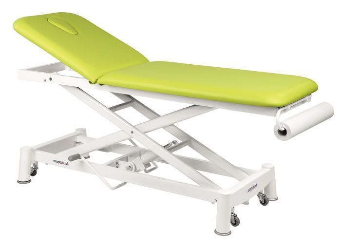 Hydraulic examination table / height-adjustable / on casters / 2-section C-7752-M44 Ecopostural