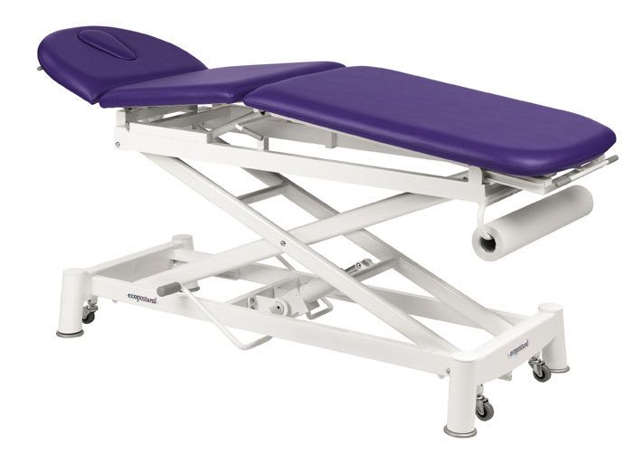 Electrical examination table / height-adjustable / on casters / 3-section C-7721-M47 Ecopostural