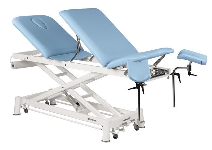 Gynecological examination table / electrical / on casters / height-adjustable C-7581-M47 Ecopostural