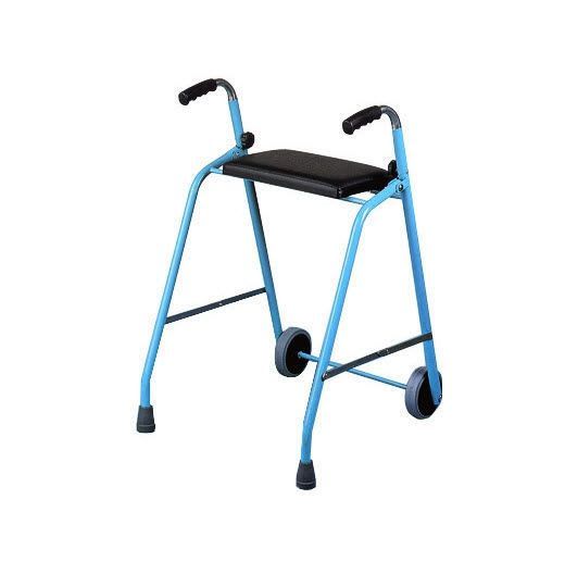 Height-adjustable walker / folding / with seat / with 2 casters D87 BIS, D89BIS HMS-VILGO