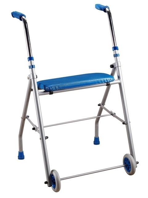 Height-adjustable walker / folding / with seat / with 2 casters TA 3902 HMS-VILGO