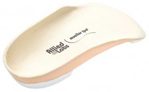 3-4 length orthopedic insole with heel pad Mueller TPD Allied OSI Labs