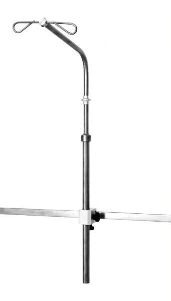 2-hook IV pole / telescopic / rail-mounted mth medical GmbH & Co. KG