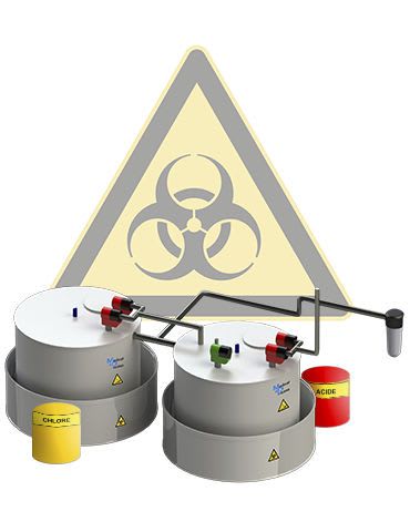 Biohazard effluents treatment plant MEDICAL PROCESS