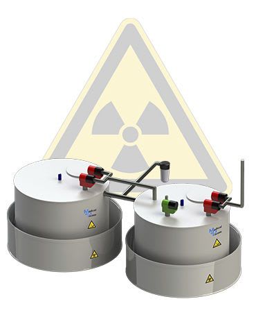 Radioactive effluents treatment plant MEDICAL PROCESS