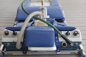 Folding stretcher / with emergency ventilator / with chest compressor S-610 Brunswick Biomedical Technologies, Inc.