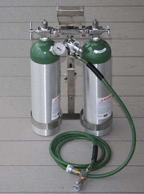 2-cylinder support / oxygen cylinder R 303 Brunswick Biomedical Technologies, Inc.